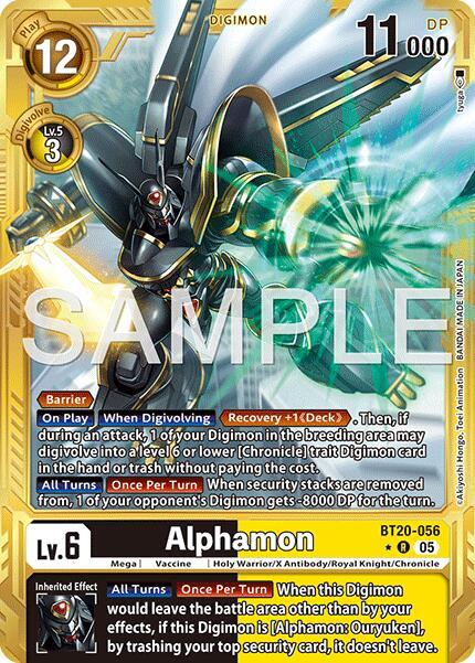 Alphamon (Gold Border) (BT20-056 R) (AD-01)