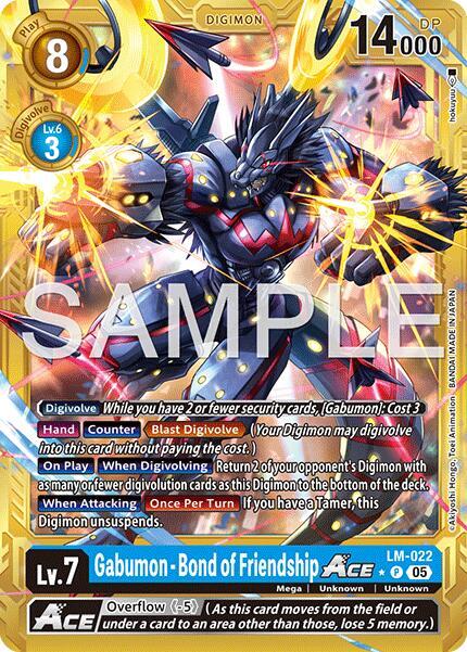Gabumon - Bond of Friendship ACE (Gold Border) (LM-022 P) (AD-01)