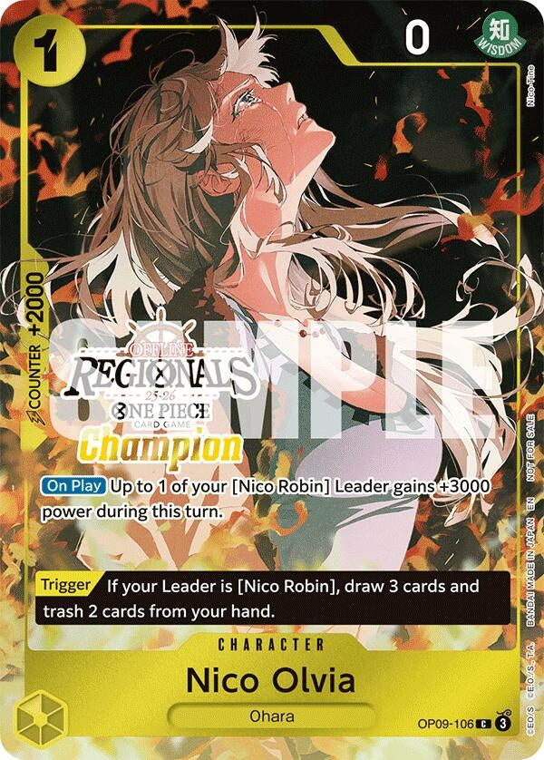Nico Olvia (Offline Regional Champion Card Set 2025 Vol.1) (OP09-106) (OP-PR)