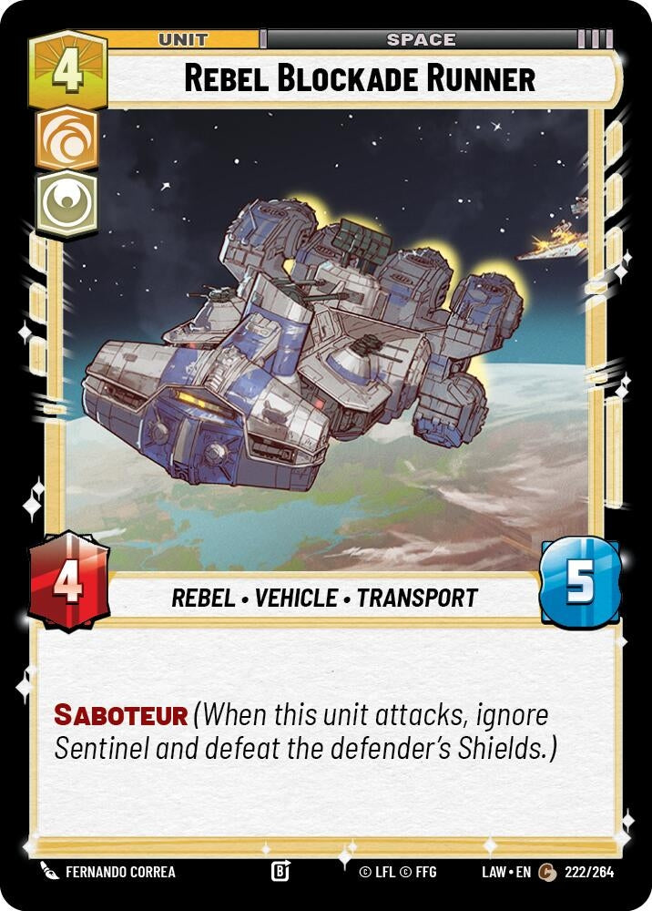 Rebel Blockade Runner (222/264) (LAW)