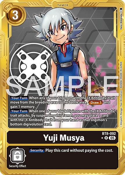 Yuji Musya (Gold Border) (BT8-092 R) (AD-01)