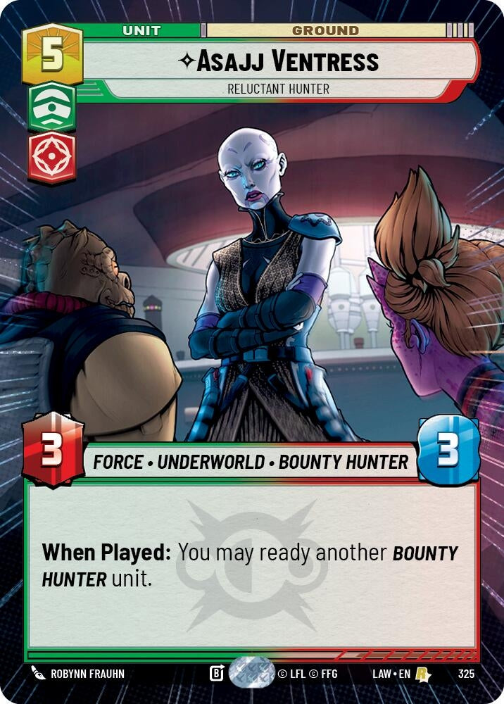 Asajj Ventress - Reluctant Hunter (Hyperspace) (325) (LAW)