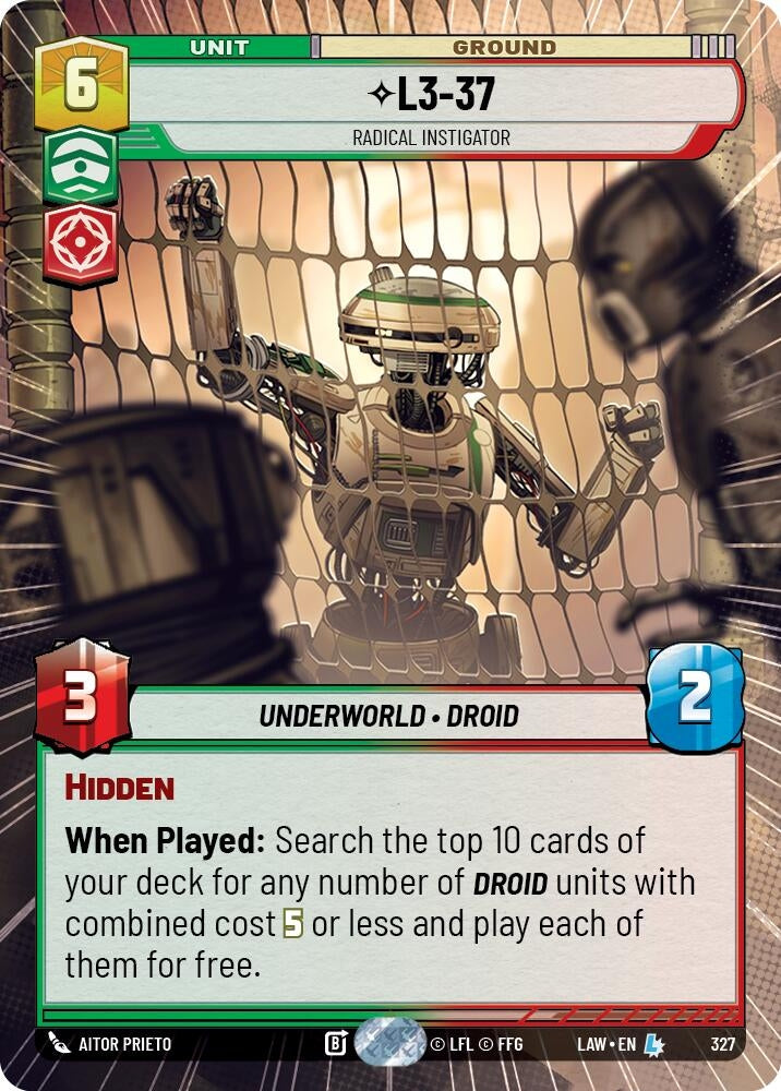 L3-37 - Radical Instigator (Hyperspace) (327) (LAW)