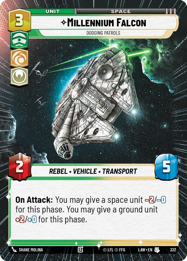 Millennium Falcon - Dodgin Patrols (Hyperspace) (332) (LAW)