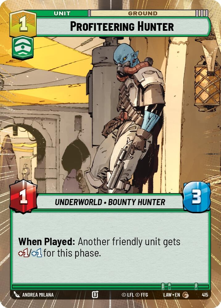 Profiteering Hunter (Hyperspace) (415) (LAW)