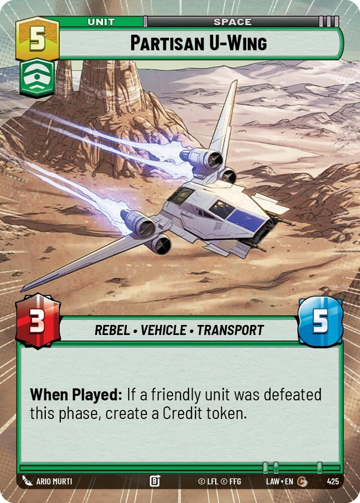 Partisan U-Wing (Hyperspace) (425) (LAW)