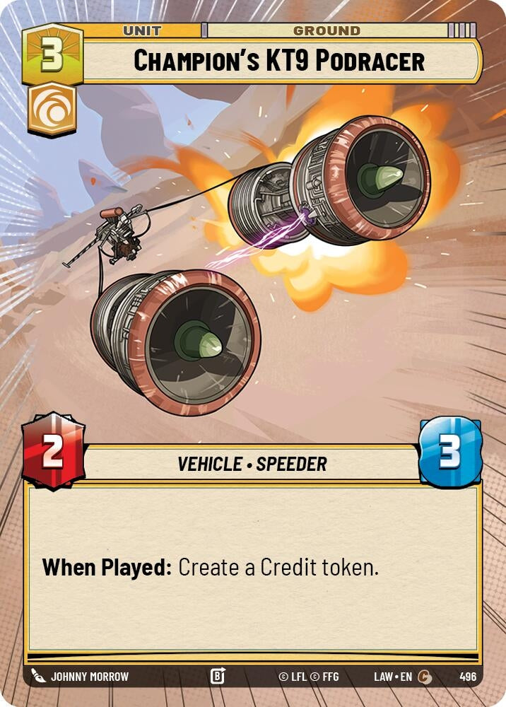 Champion's KT-9 Podracer (Hyperspace) (496) (LAW)