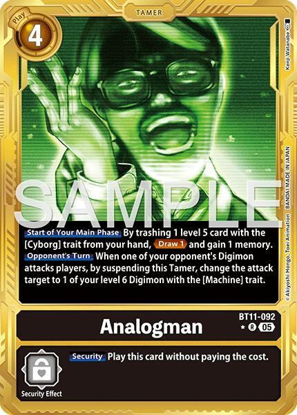 Analogman (Gold Border) (BT11-092 R) (AD-01)