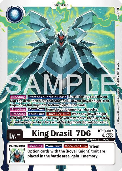 King Drasil_7D6 (Reprint) (BT13-007 SR) (AD-01)