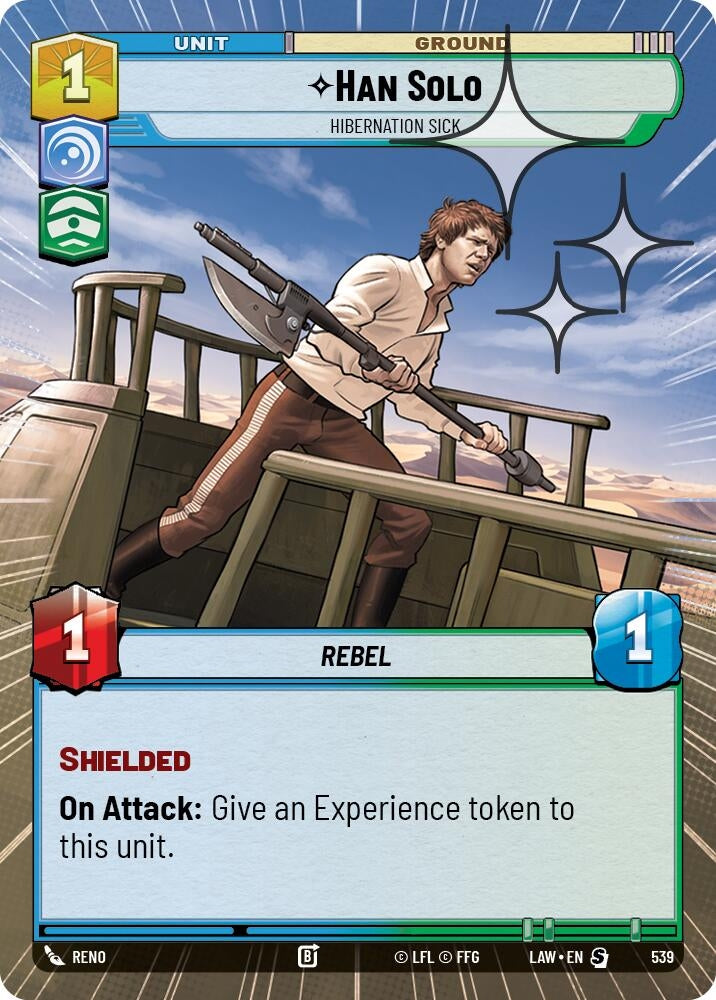 Han Solo - Hibernation Sick (Hyperspace Foil) (539) (LAW)