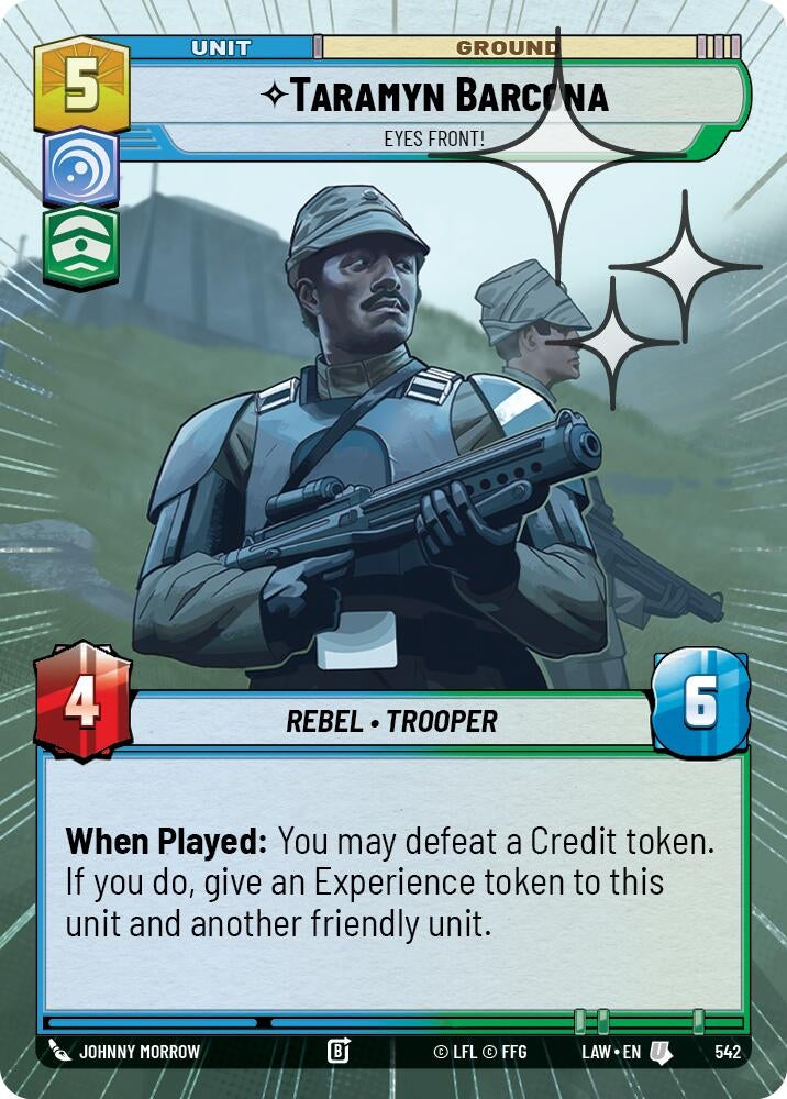 Taramyn Barcona - Eyes Front! (Hyperspace Foil) (542) (LAW)
