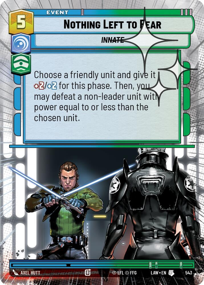 Nothing Left to Fear (Hyperspace Foil) (543) (LAW)