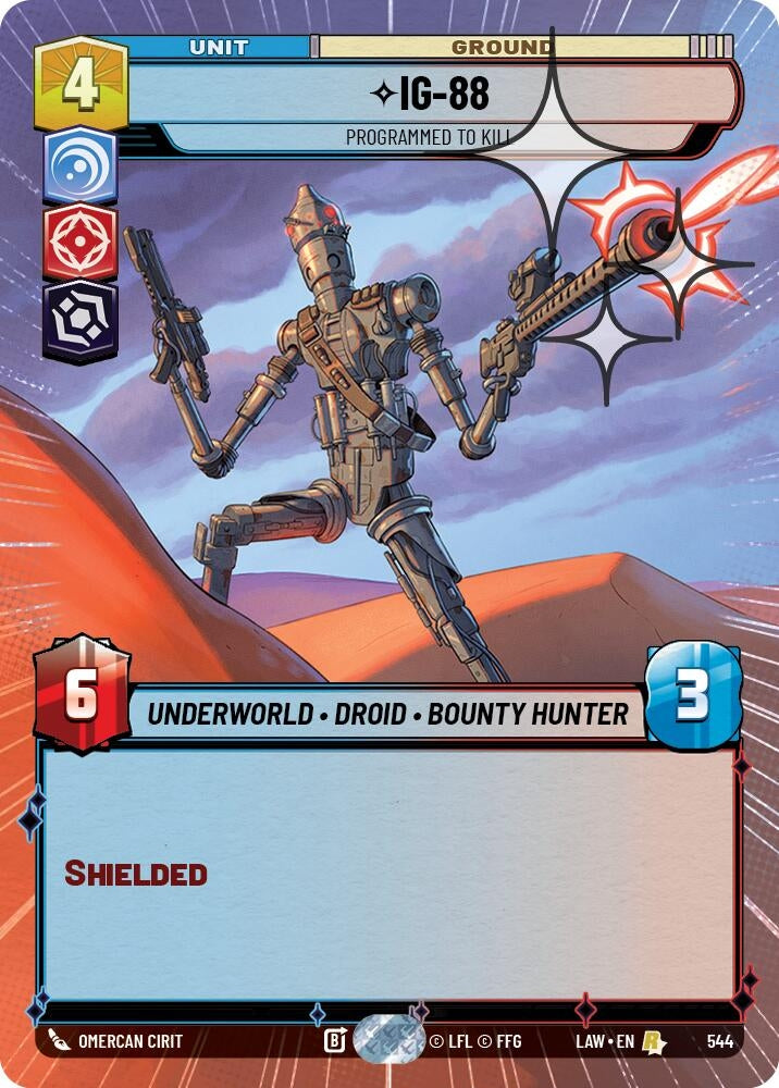 IG-88 - Programmed to Kill (Hyperspace Foil) (544) (LAW)