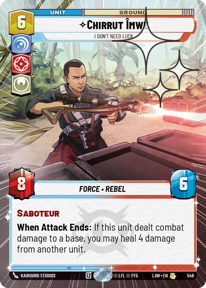 Chirrut Imwe - I Don't Need Luck (Hyperspace Foil) (548) (LAW)