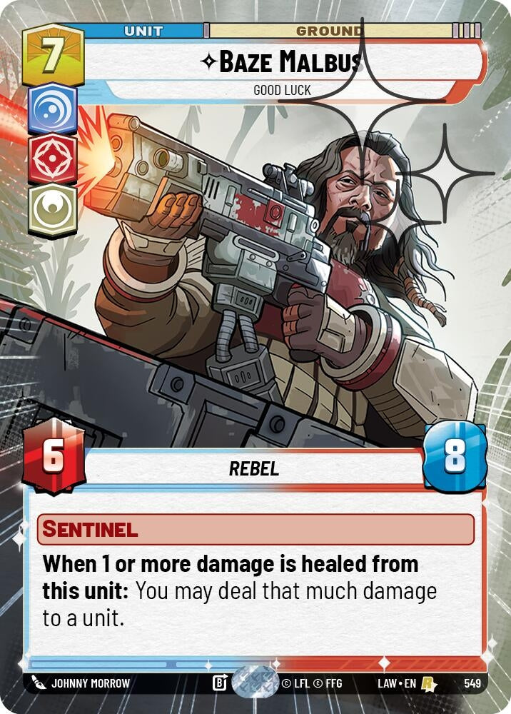 Baze Malbus - Good Luck (Hyperspace Foil) (549) (LAW)