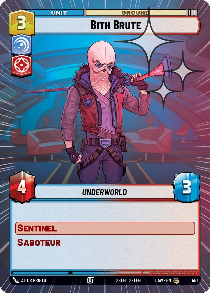 Bith Brute (Hyperspace Foil) (551) (LAW)