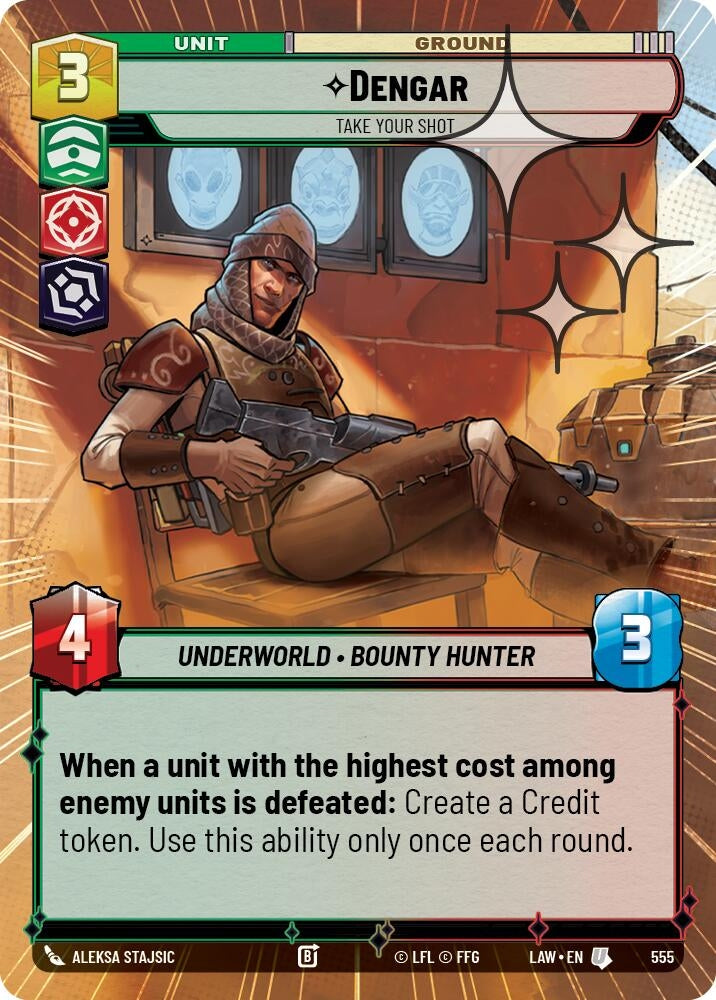 Dengar - Take Your Shot (Hyperspace Foil) (555) (LAW)