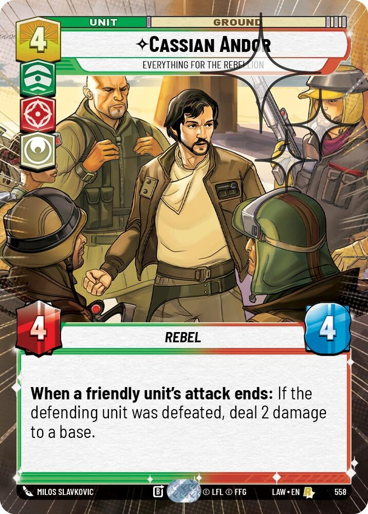 Cassian Andor - Everything for the Rebellion (Hyperspace Foil) (558) (LAW)