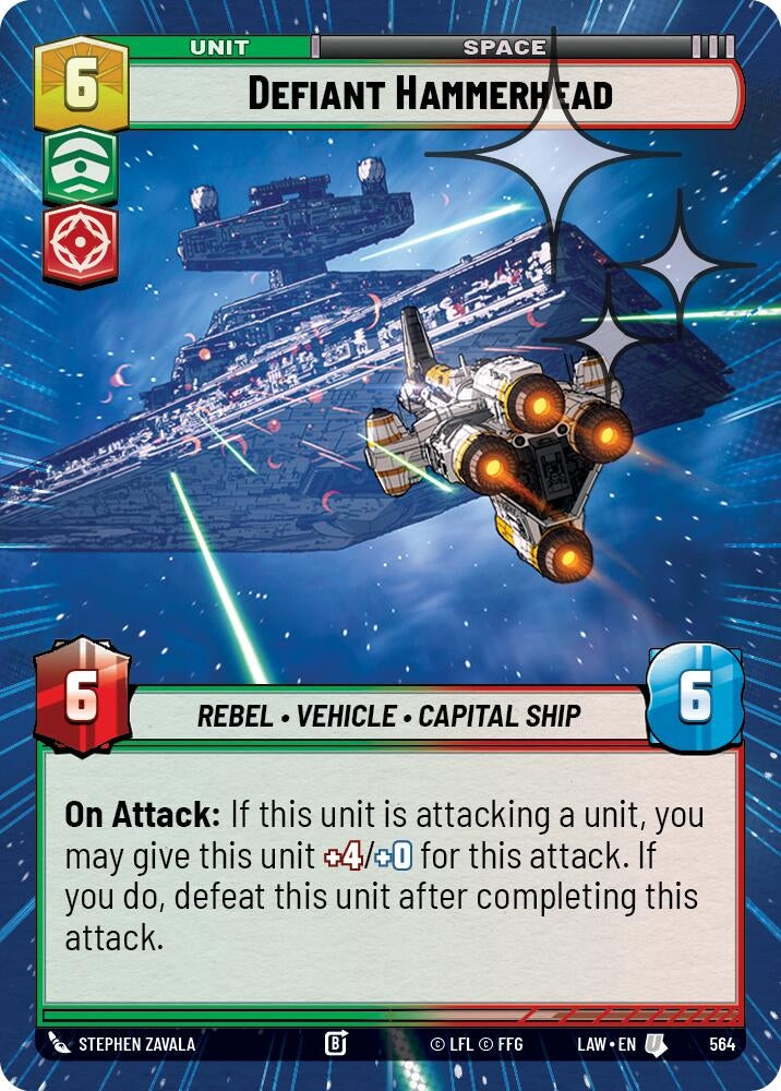 Defiant Hammerhead (Hyperspace Foil) (564) (LAW)