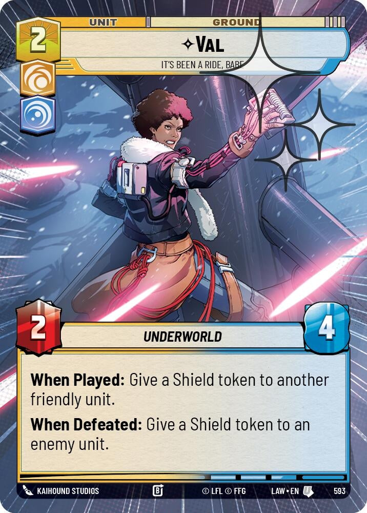 Val - It's Been a Ride, Babe (Hyperspace Foil) (593) (LAW)