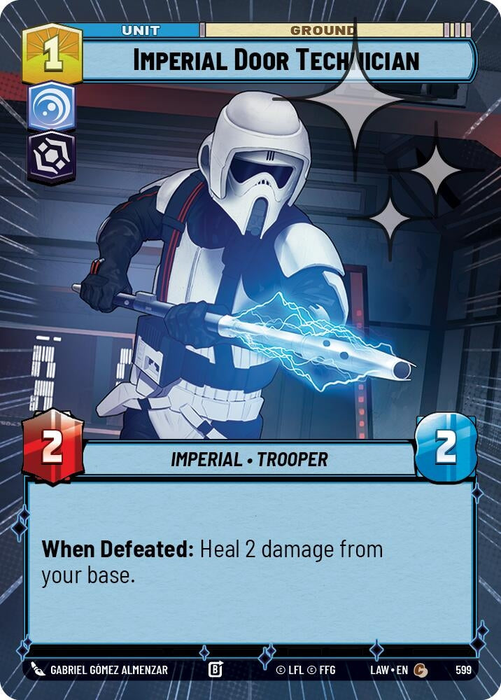 Imperial Door Technician (Hyperspace Foil) (599) (LAW)