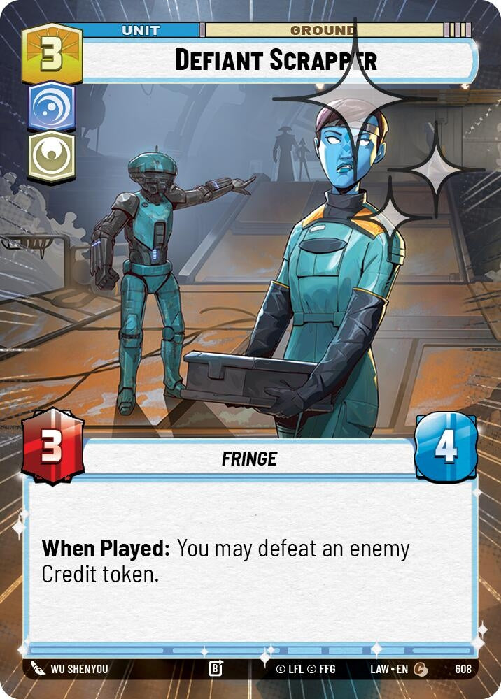 Defiant Scrapper (Hyperspace Foil) (608) (LAW)