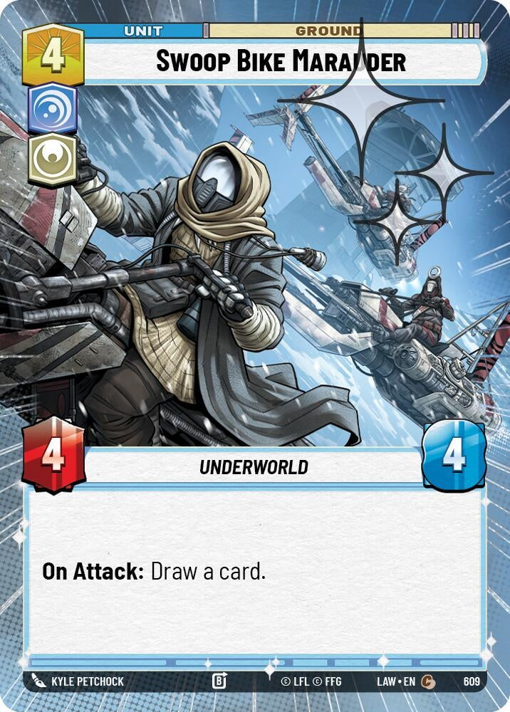 Swoop Bike Marauder (Hyperspace Foil) (609) (LAW)