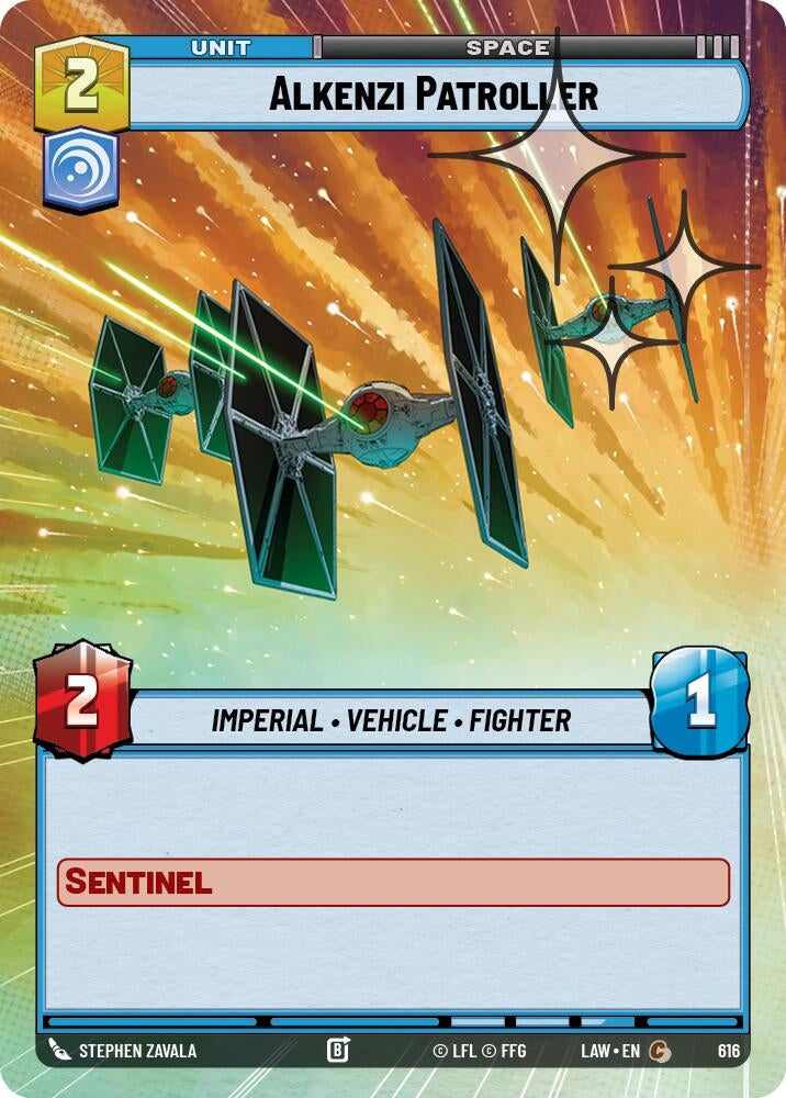 Alkenzi Patroller (Hyperspace Foil) (616) (LAW)