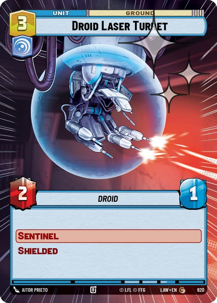 Droid Laser Turret (Hyperspace Foil) (620) (LAW)