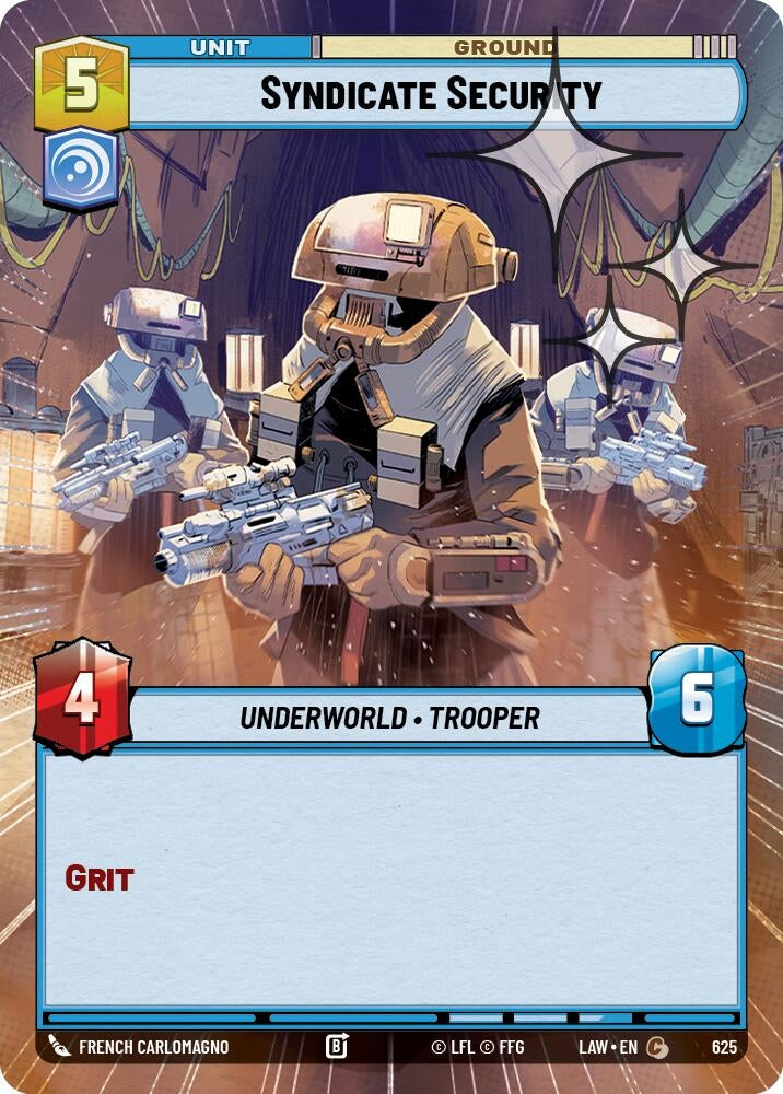 Syndicate Security (Hyperspace Foil) (625) (LAW)