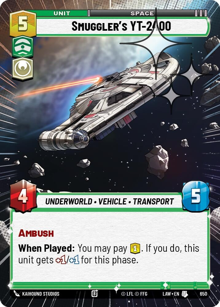 Smuggler's YT-2400 (Hyperspace Foil) (650) (LAW)