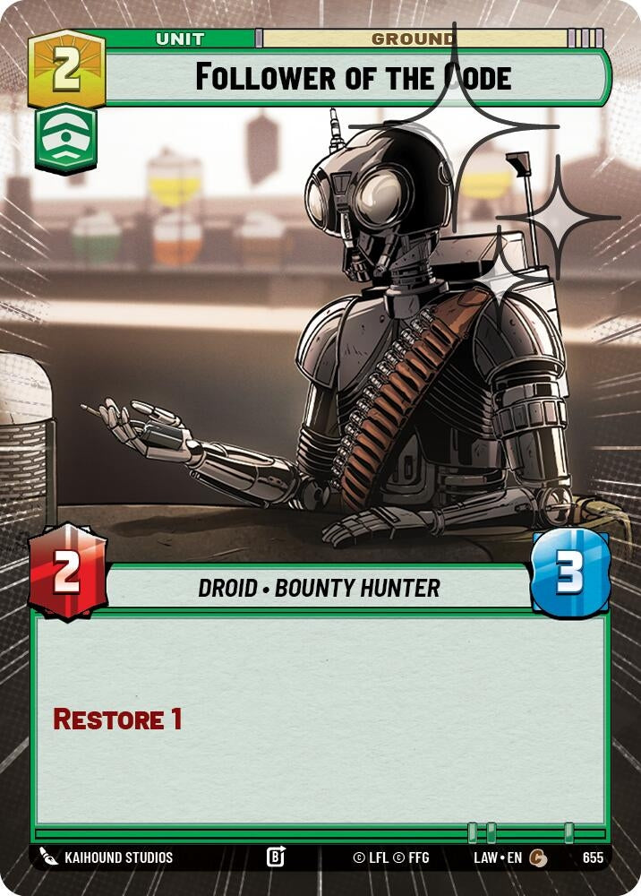 Follower of the Code (Hyperspace Foil) (655) (LAW)