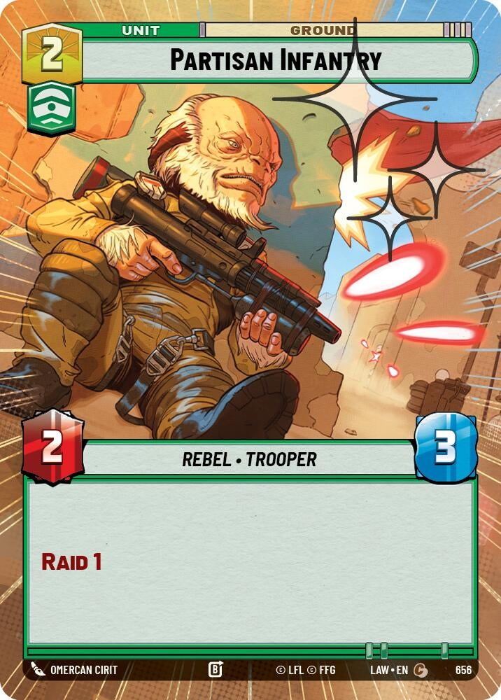 Partisan Infantry (Hyperspace Foil) (656) (LAW)