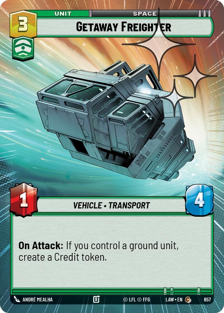 Getaway Freighter (Hyperspace Foil) (657) (LAW)
