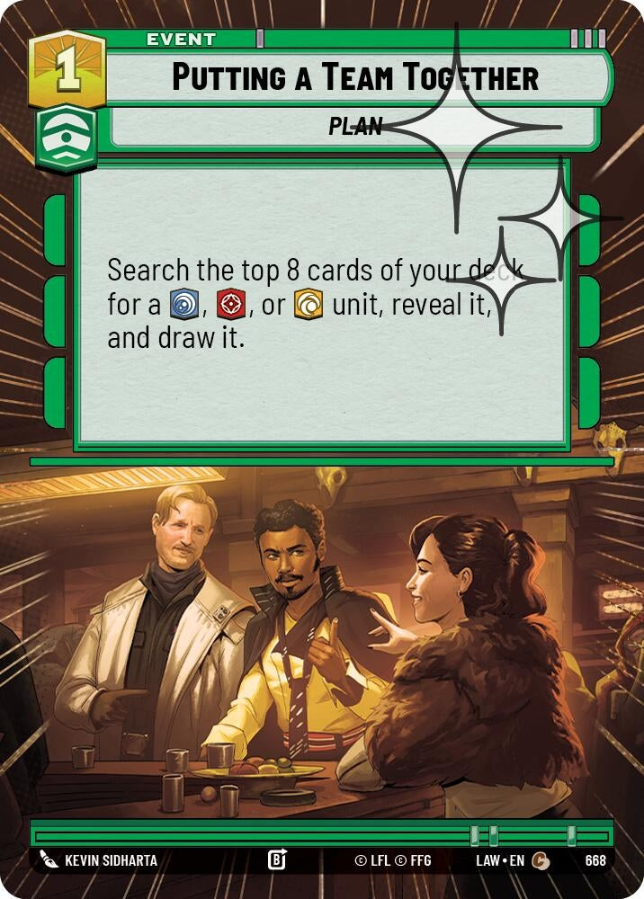 Putting a Team Together (Hyperspace Foil) (668) (LAW)