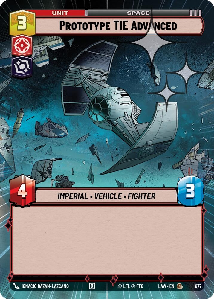 Prototype TIE Advanced (Hyperspace Foil) (677) (LAW)