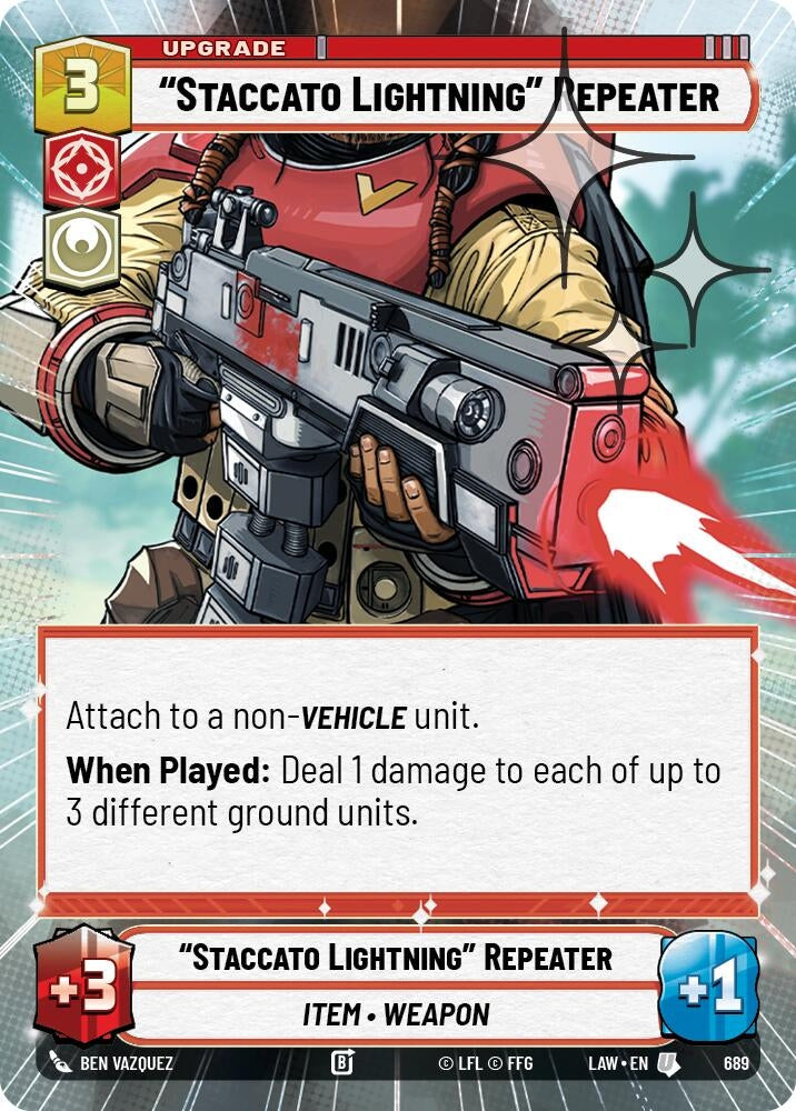 "Staccato Lightning" Repeater (Hyperspace Foil) (689) (LAW)