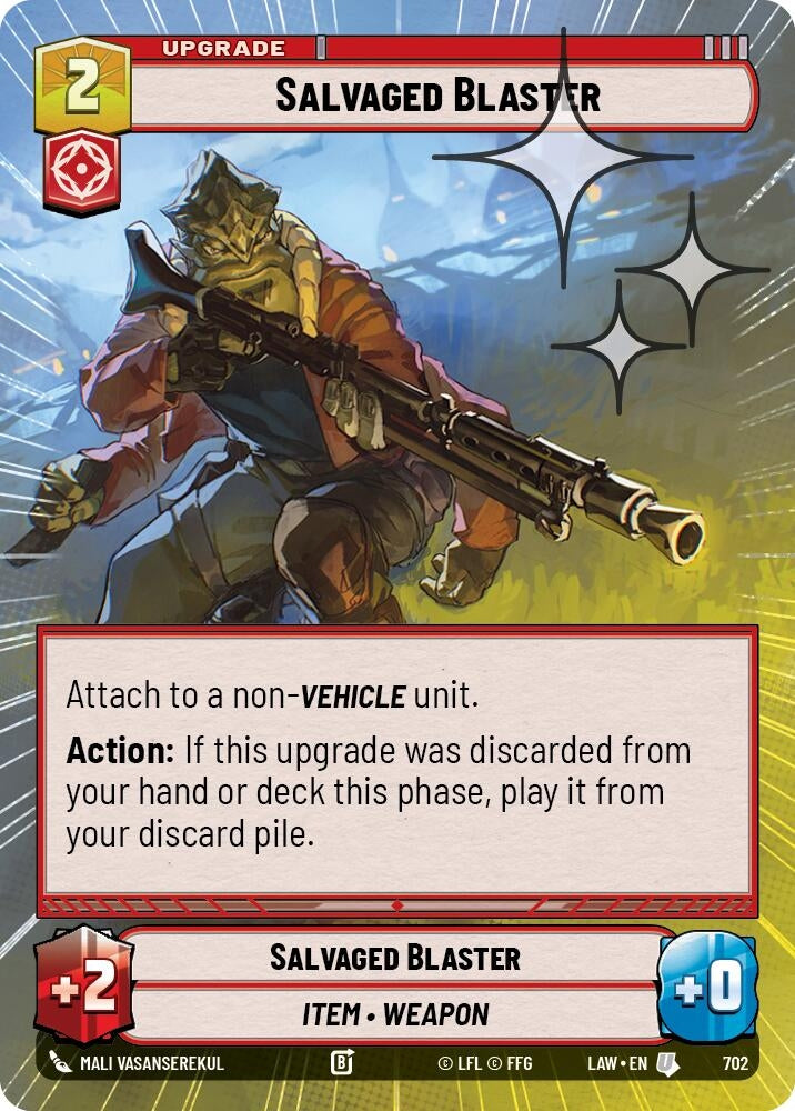 Salvaged Blaster (Hyperspace Foil) (702) (LAW)