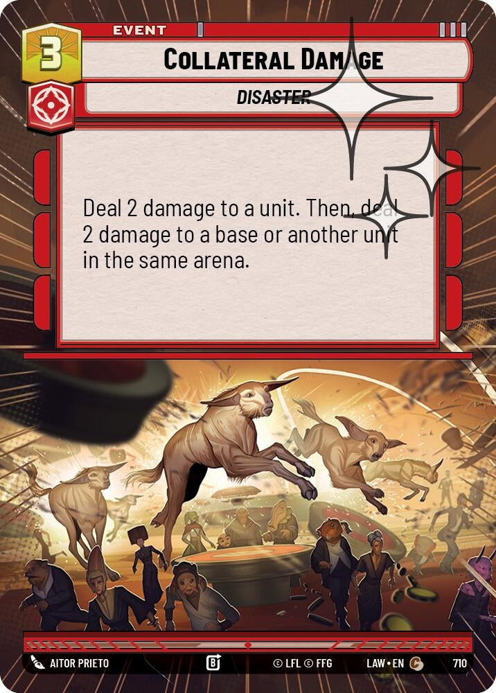 Collateral Damage (Hyperspace Foil) (710) (LAW)
