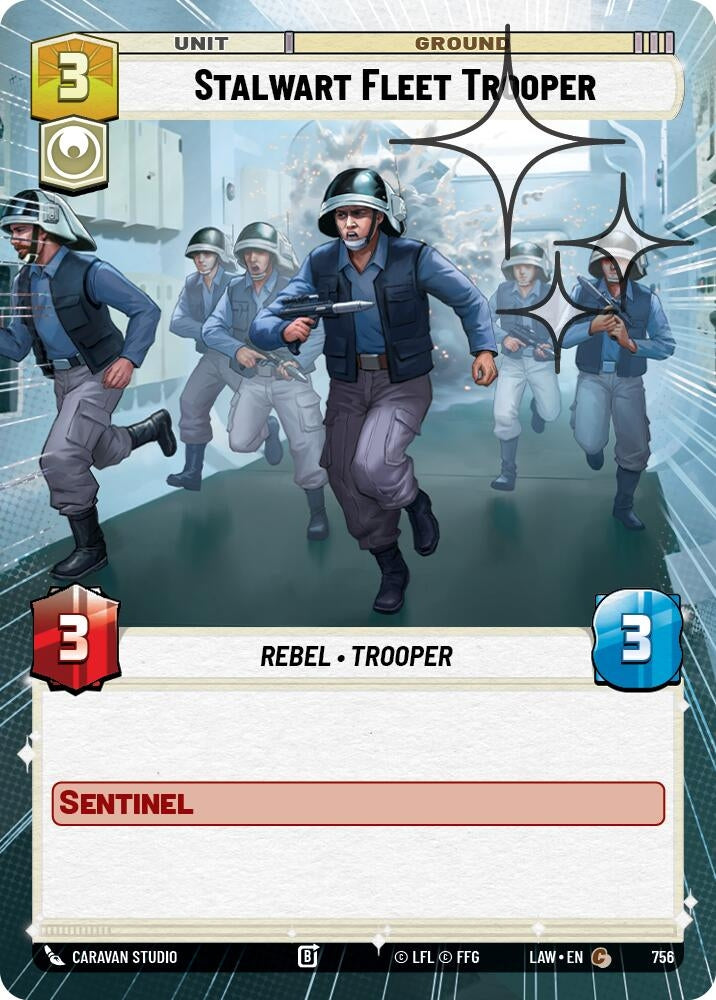 Stalwart Fleet Trooper (Hyperspace Foil) (756) (LAW)