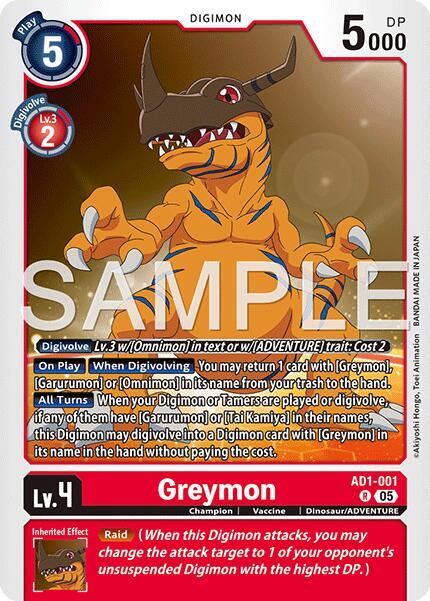 Greymon - AD1-001 (AD1-001 R) (AD-01)