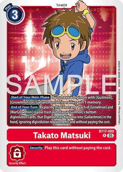 Takato Matsuki - BT17-080 (Reprint) (BT17-080 R) (AD-01)