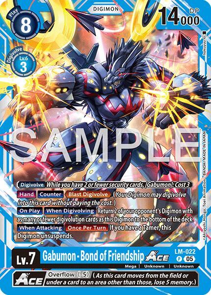 Gabumon - Bond of Friendship ACE (Reprint) (LM-022 P) (AD-01)
