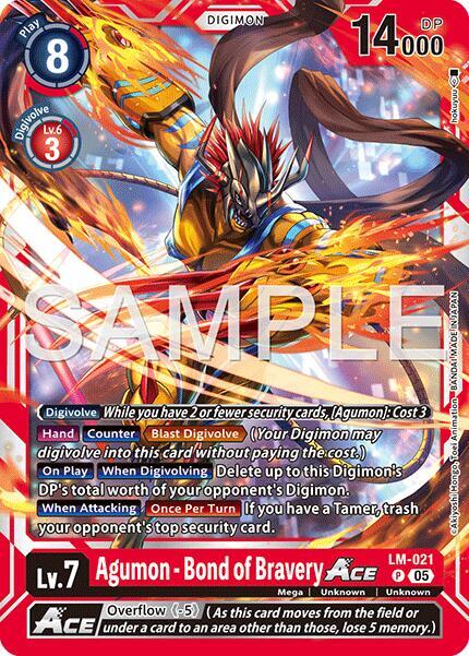 Agumon - Bond of Bravery ACE (Reprint) (LM-021 P) (AD-01)