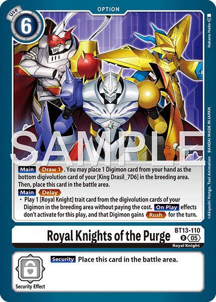 Royal Knights of the Purge (Reprint) (BT13-110 R) (AD-01)