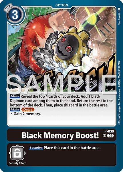 Black Memory Boost! (Reprint) (P-039 SR) (AD-01)