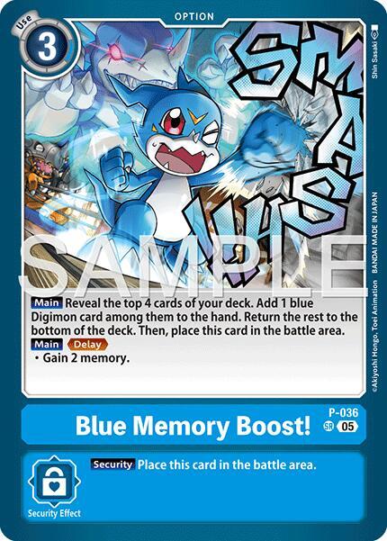 Blue Memory Boost! (Reprint) (P-036 SR) (AD-01)