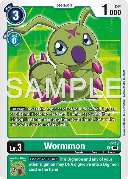 Wormmon - P-118 (Reprint) (P-118 P) (AD-01)