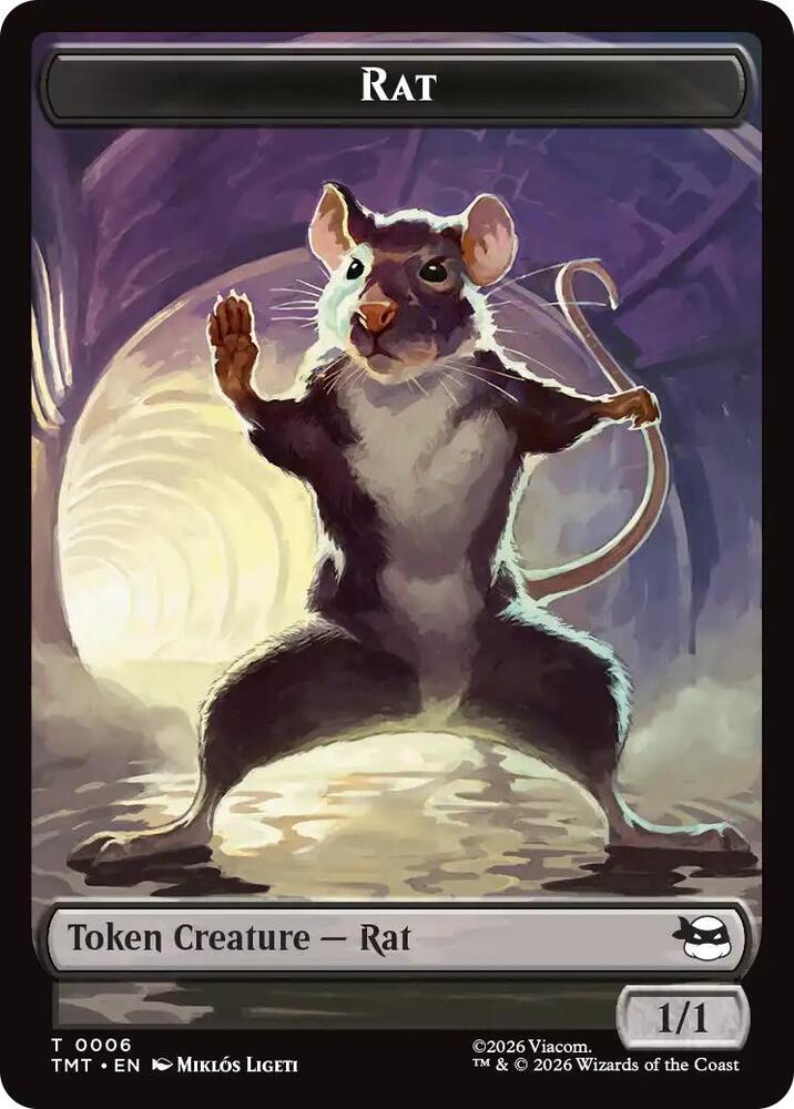 Rat // Food Double-Sided Token (6 // 8) (TMT)