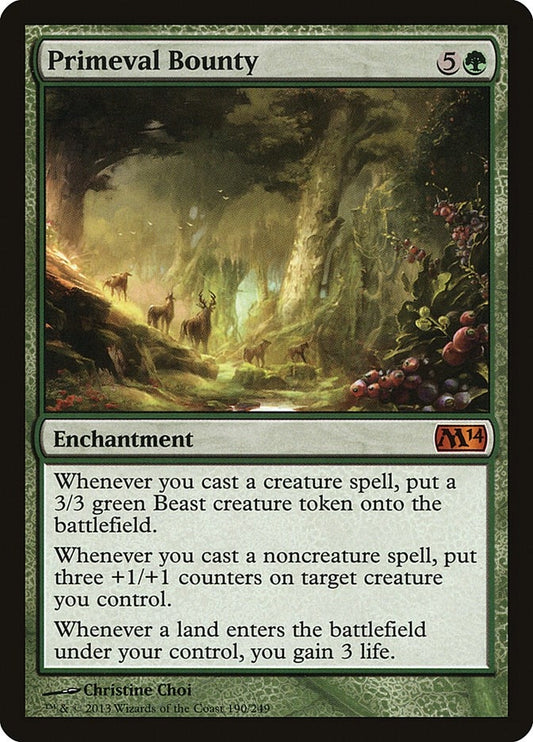 Image for Primeval Bounty (190) (M14) - Magic: The Gathering